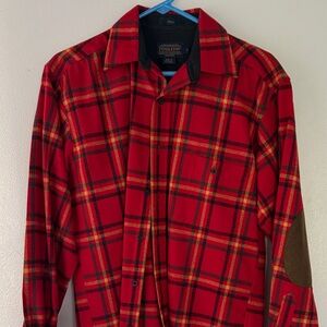 Pendleton Red and Black Plaid Shirt Jacket